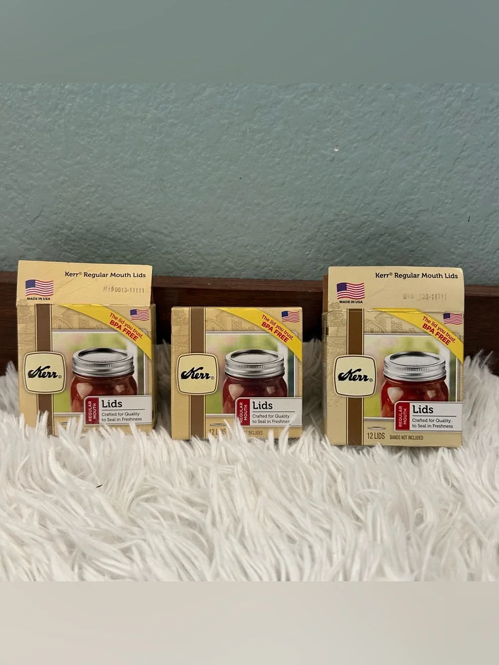Kerr Ball Regular Mouth Home Canning Lids Three Packages One is NEW